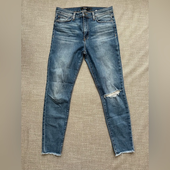 Hudson Jeans Denim - Hudson Jeans Women's Distressed Blue Skinny Jeans
